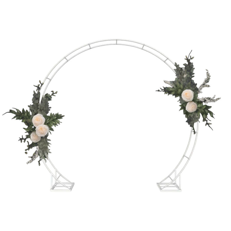 Wedding Arch 8ft Wide x 9ft Height, Archway backdrop, Balloon Arch Stand for Wedding Party Bridal Prom Garden Floral Decoration Both Indoor and Out Door.